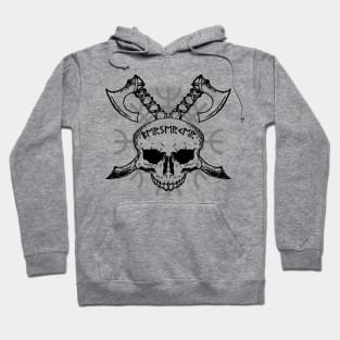 Berserker Skull, Vikings, Helm of Awe Hoodie